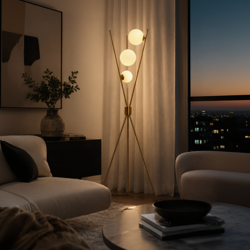 sm-image-7a791c481a3cc6324b12b30b Triglobe Floor Lamp